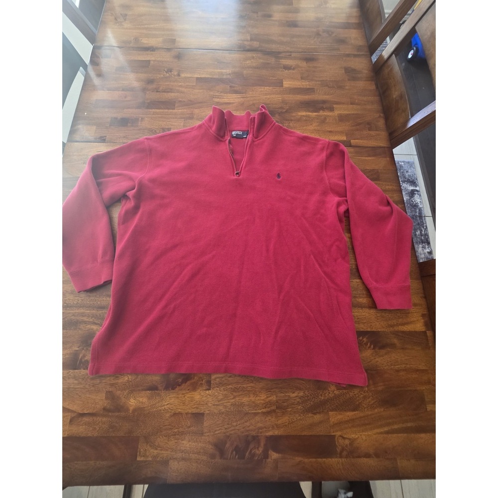 Polo Ralph Lauren Sweater Mens 2XLT 1/4 Zip Pullover Pullover sku 66